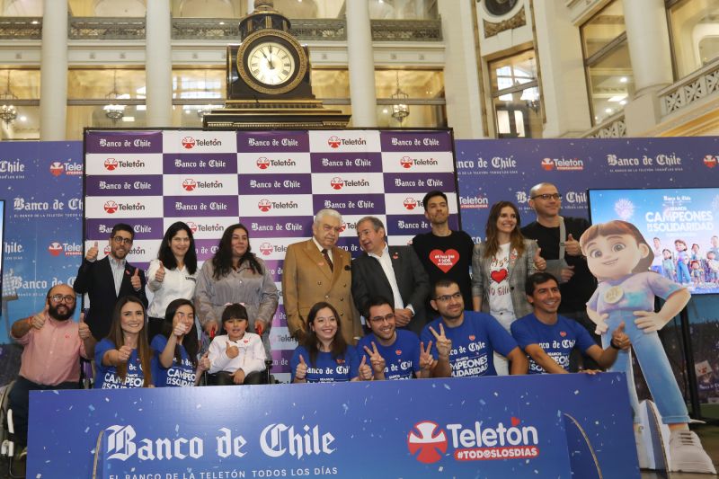 Banco de Chile lanza campaña Teletón 2022 con más de 3.000 puntos de